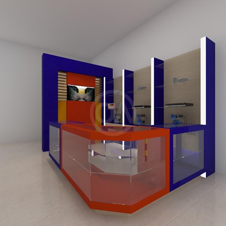 desain interior stand pameran