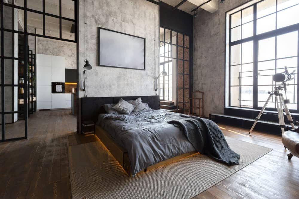 Industrial Style Primary Bedroom Ideas
