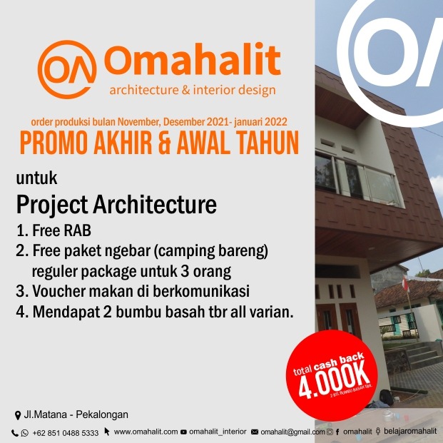 Promo Jasa Desain Arsitektur Pekalongan Batang Pemalang Tegal
