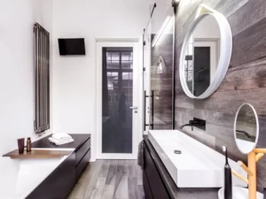 Desain Kamar Mandi Ukuran × Monokrom