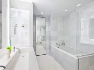 Desain Kamar Mandi Ukuran × Serba Putih