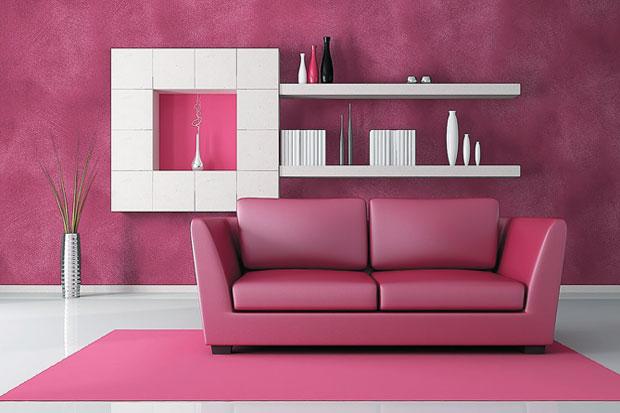 Dinding Rumah Warna Pink
