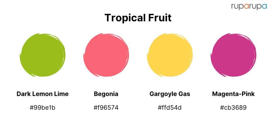 Kombinasi Warna Magenta Tropical Fruit