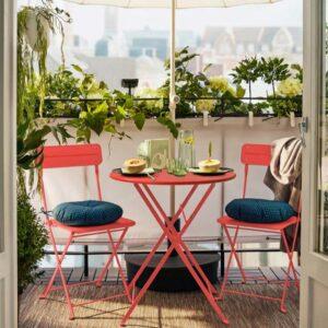 Kursi teras lipat dari kayu solid