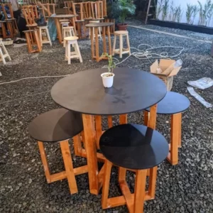 Meja Kursi Cafe Tipe Bundar