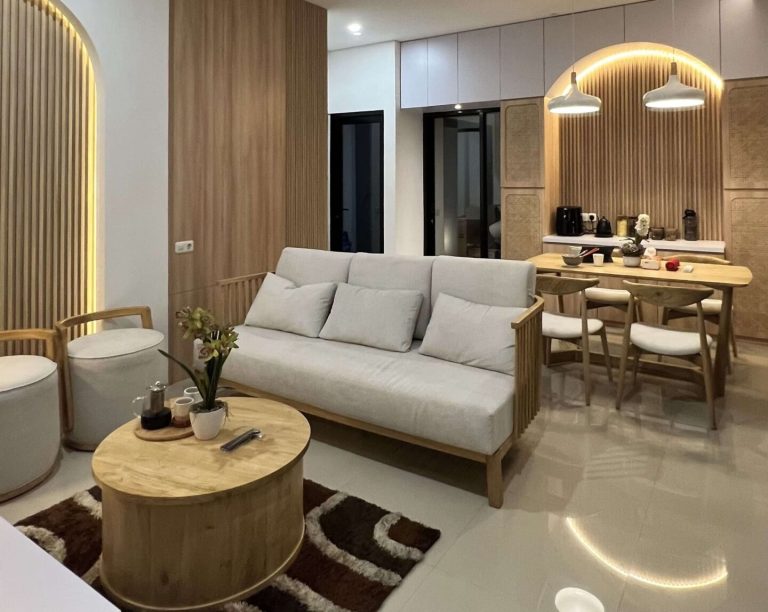 Project Interior Ruang Keluarga Gaya Japandi Design