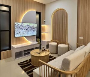 Project Interior Ruang Keluarga Gaya Japandi Design