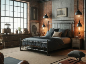 Desain Backdrop Kamar Tidur Industrial 1 Desain Backdrop Kamar Tidur Industrial