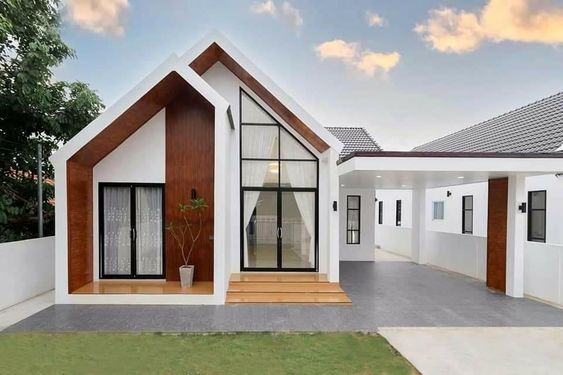 Rumah Minimalis dengan Sentuhan Kayu