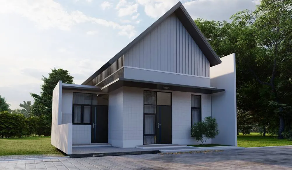 Rumah Minimalis dengan Warna Netral