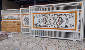 Pagar Laser Cutting rumah minimalis