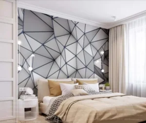 Wallpaper Motif Geometri Monokrom 1 Wallpaper Motif Geometri Monokrom