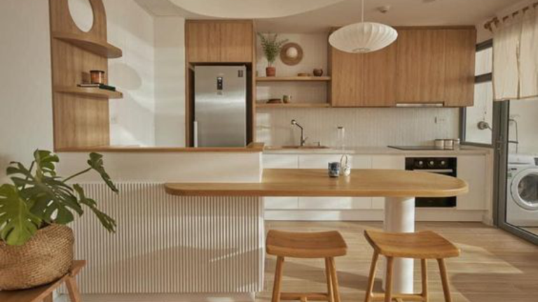 ide inspirasi dapur gaya japandi modern minimalis