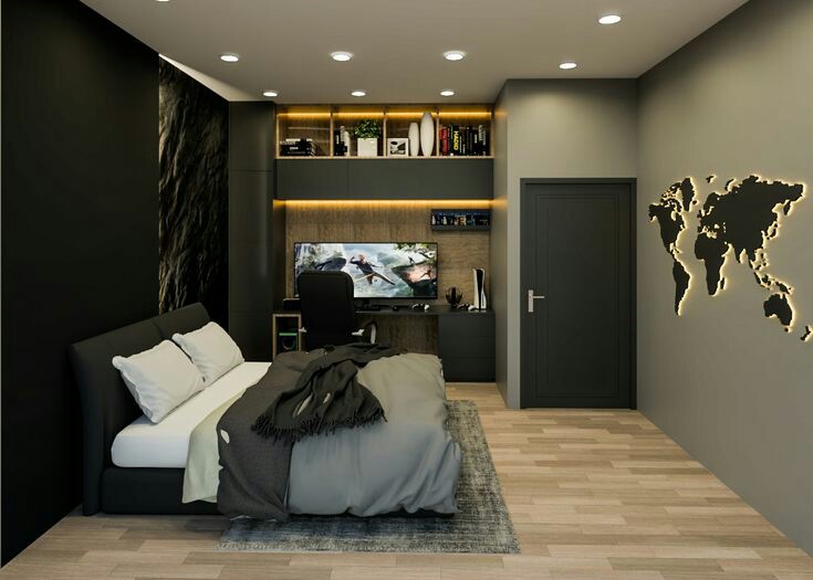 Ide Dekorasi Kamar Pria Modern yang Estetik
