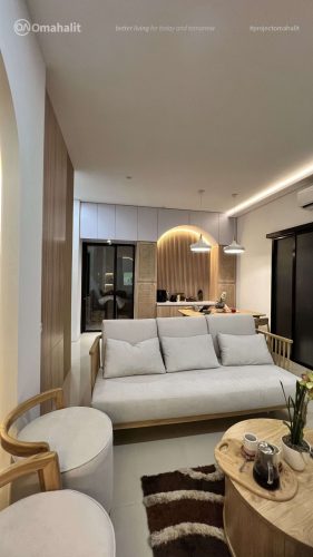 Project Interior Ruang Keluarga Gaya Japandi Design
