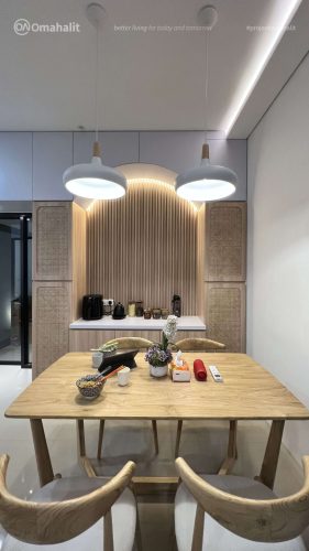 Project Interior Ruang Makan Gaya Japandi Design